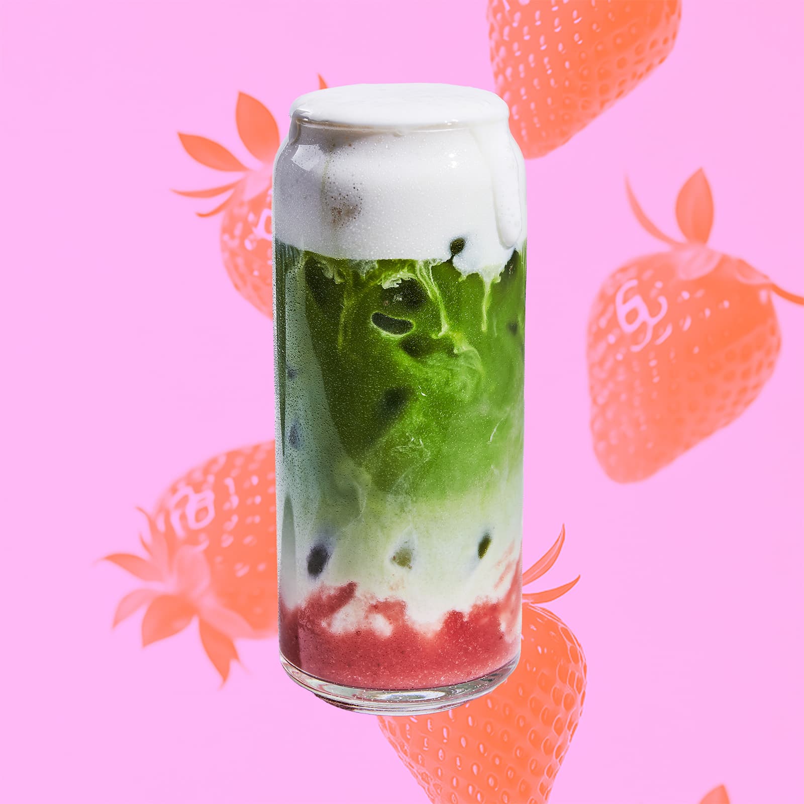 Matcha Strawberry Latte