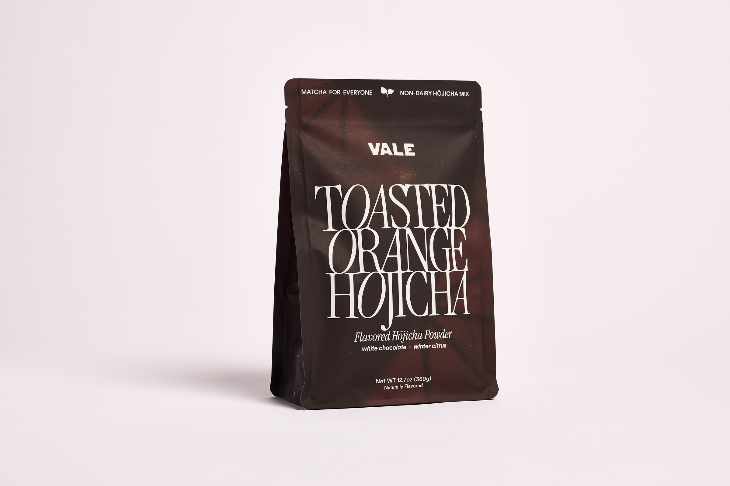 Toasted Orange Hojicha bag, non-dairy hōjicha mix