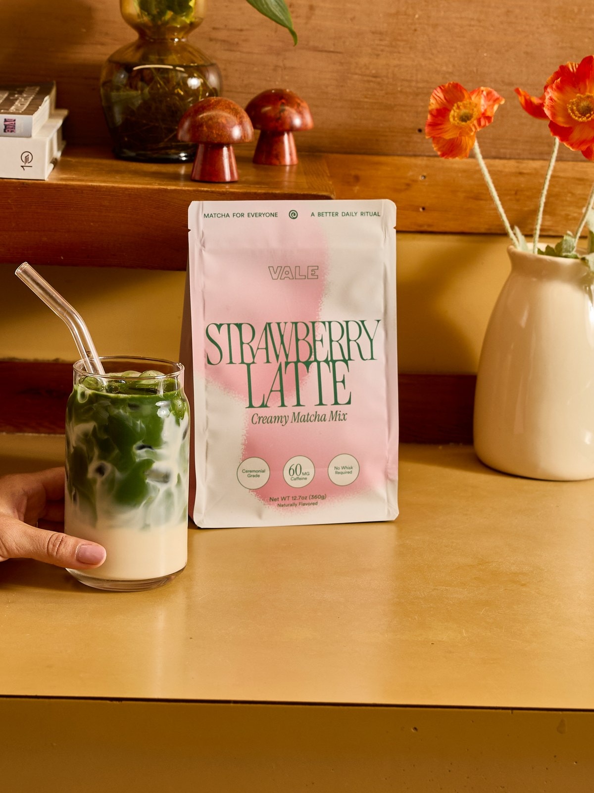 Strawberry Matcha Latte