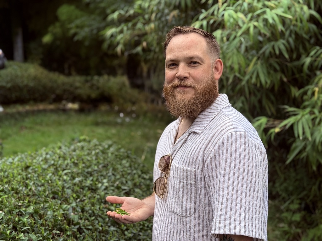 Chef sourcing matcha in Japan